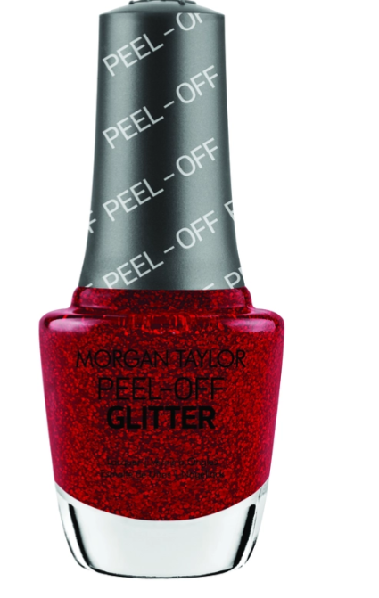 Morgan Taylor Rare As Rubies Peel-Off Glitter, 15mL