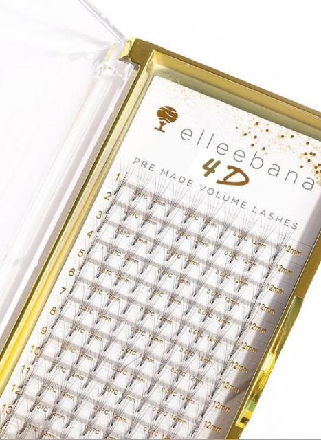 Elleebana Pre-Made 4D Lash C Curl 0.07