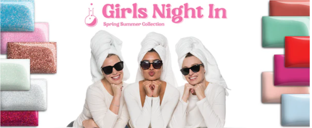 P+ Glitter Gel Polish Pack Spring/ Summer 2025 Girls Night in Collection