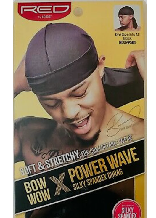 Kiss Red PW Spandex Durag Color Black