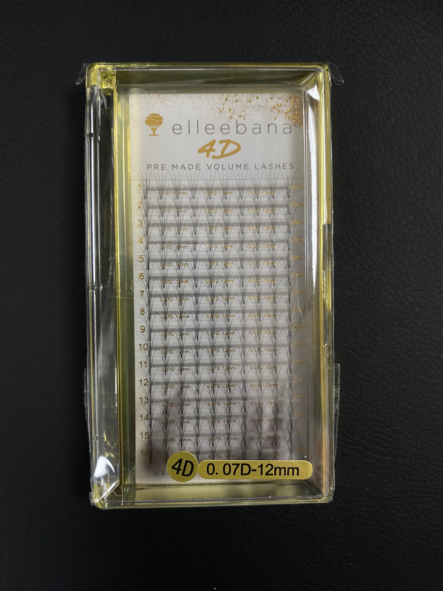 Elleebana Pre-Made 4D Lash D Curl 0.07