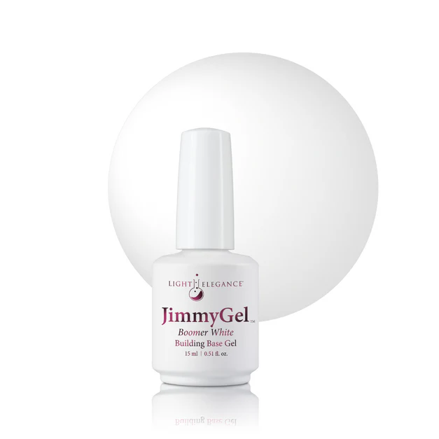 Light Elegance JimmyGel Boomer White Soak-Off Building Base, 15 ml