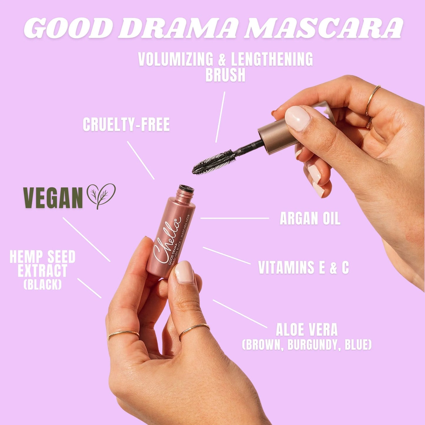 Chella Good Drama Mascara Black