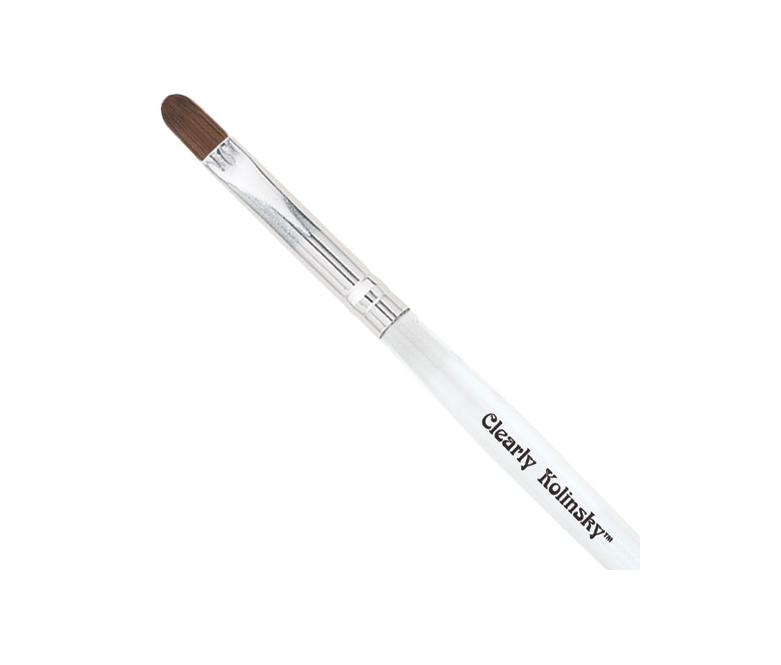 CND Clear Kolinsky Precision Oval Gel Brush