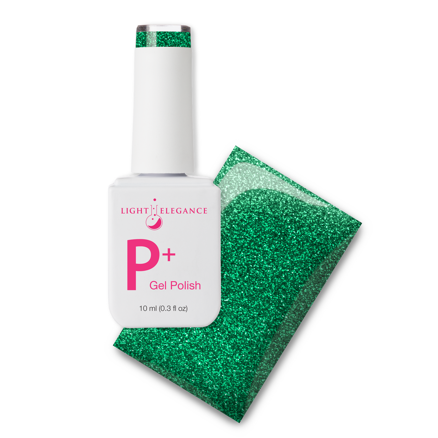 P+ Emerald Green Glitter Gel Polish 10 ml