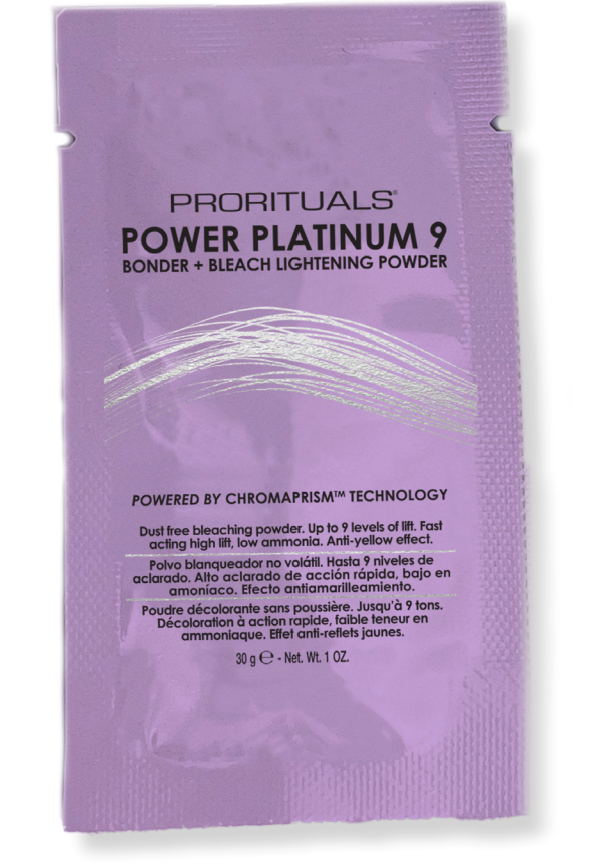 POWER PLATINUM 9 BONDER + BLEACH LIGHTENING POWDER 30g / 1oz Sample Sachet