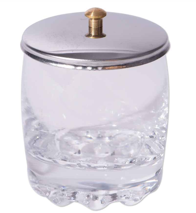 Glass Jar with Stainless Steel Lid, 180 mL