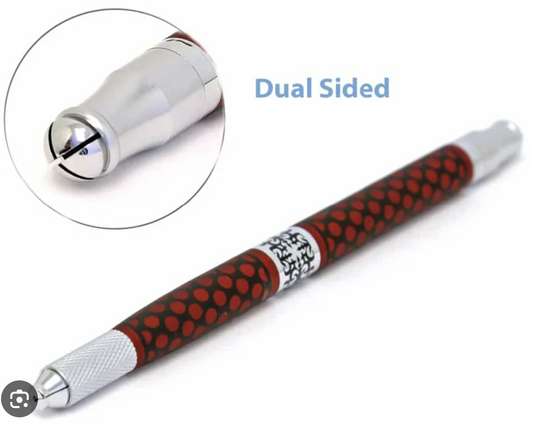 Dual Microblading Pen: Red Poka Dot