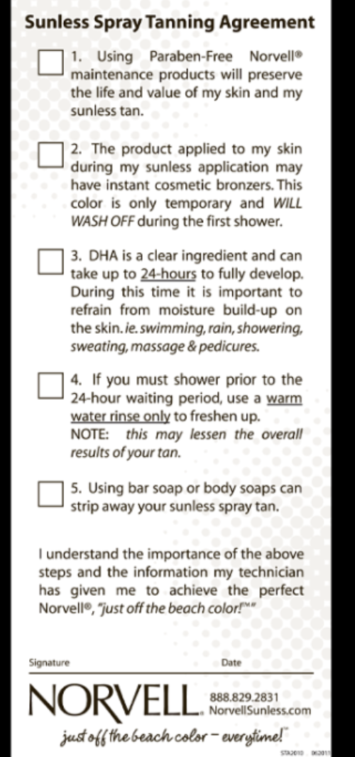 discontinued Norvell Sunless pack agreement pack 25