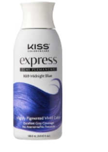 KISS EXPRESS SEMI-PERMANENT HAIR COLOR-MIDNIGHT BLUE