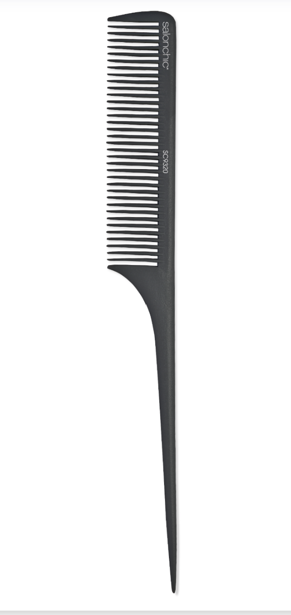 SALONCHIC Carbon Rat Tail Comb - 9"