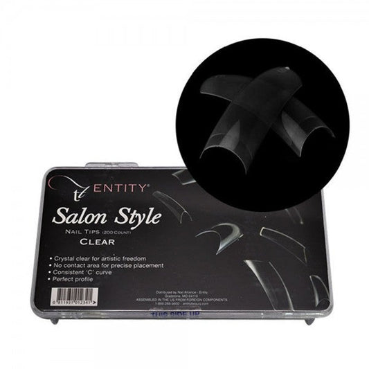 Entity Salon Style Nail Tips - Clear 200 count