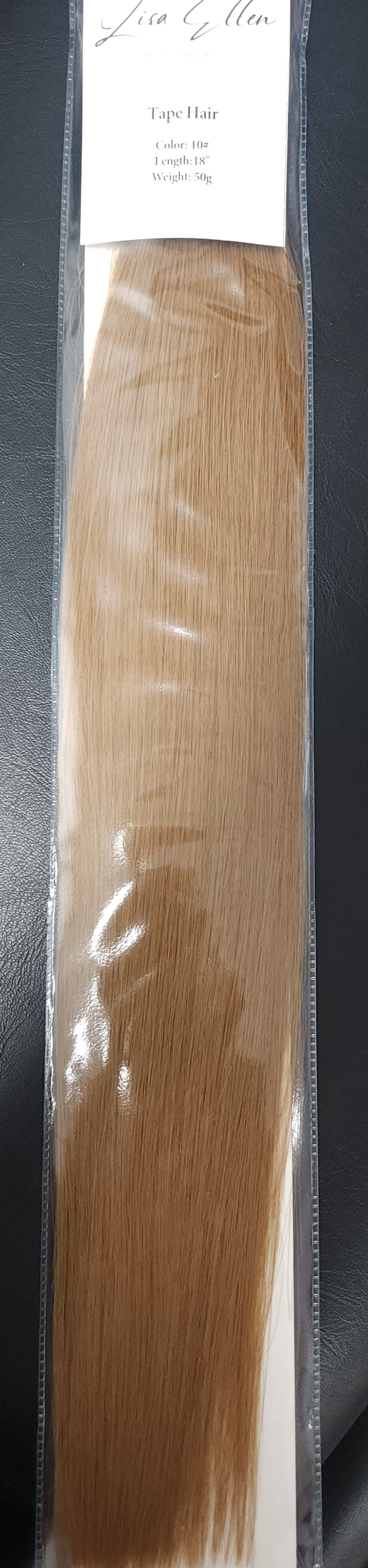 Lisa Ellen 18 inch tape in Hair Extensions #10 Medium Ash Brown