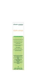 Clean + Easy Strips Small Non-Woven Wax Remover Cloths, 100 Count