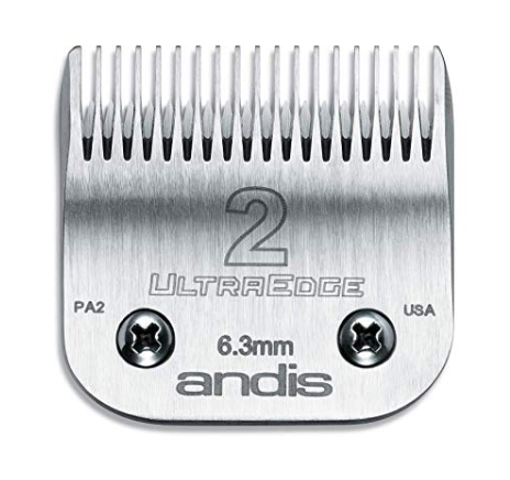 UltraEdge Carbon-Infused Steel Clipper Blade, Size 2 leaves hair 1/4'-6.3mm