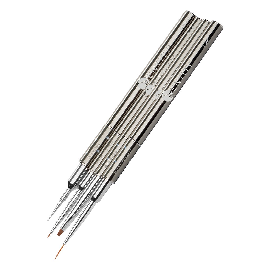 Entity 4 Piece Nail Art Brush Set