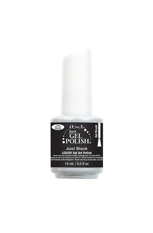 ibd Just Black Gel Art 0.5 oz/Gel Brush