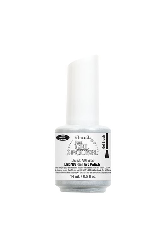 ibd Just White Gel Art 0.5 oz/Gel Brush