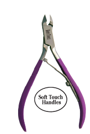 Body Toolz Soft Touch Cuticle Nippers 1/4  and 1/2 Jaw