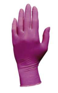 NITRILE POWDER FREE DISPOSABLE GLOVES ROSE 10/100 -SM (Industrial)