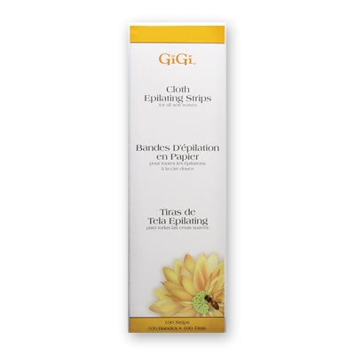 Gigi Cloth Epilating Strips (100 Pack, 3" x 9")