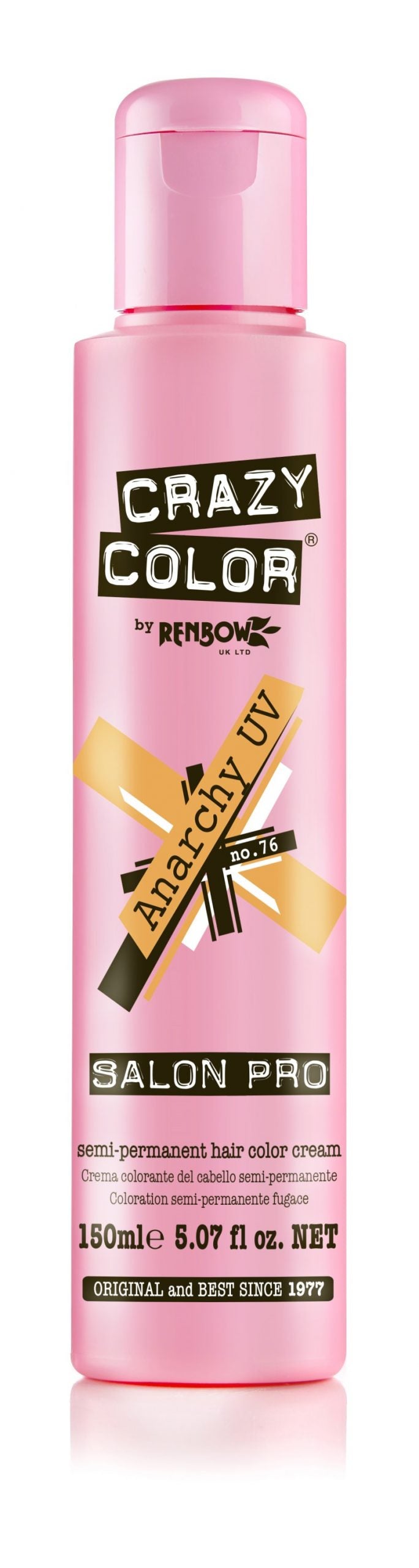 Crazy Color Semi-Permanent Hair Color Cream - Anarchy No. 76 (150ml)