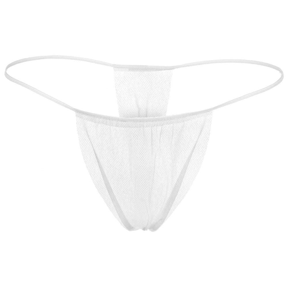 Dukal Reflections Disposable Thong Panty - White - The Spa Mart