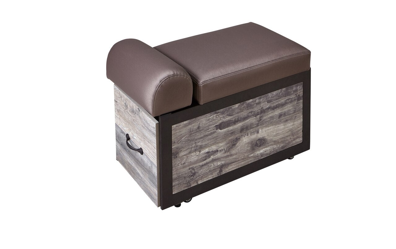 Elora Pedicure Dolly / Portable Pedicure Cart with Adjustable Foot Rest