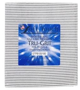 Soft Touch Black 7" Torpedo Pro Coarse 100/MED 180, WHT CTR, 50/PK