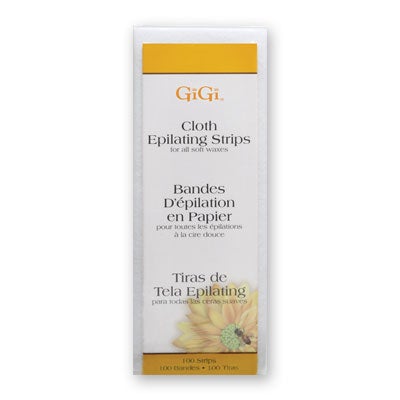 Gigi Cloth Epilating Strips Small (100 Pack, 1.75" x 4.5")