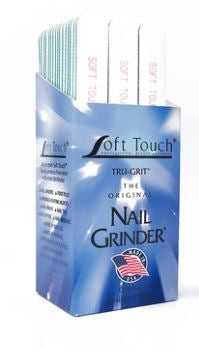 Soft Touch 7" x 3/4" Disinfectable File - White, Any Combo, Teal Ctr 180/240