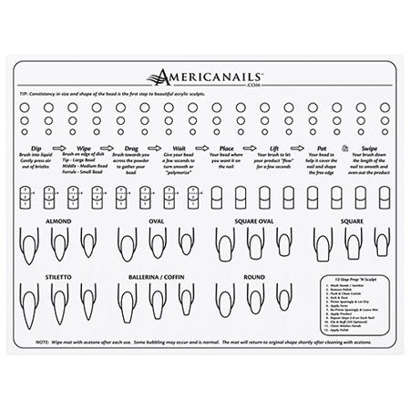 Buy Americanails Silicone Nail Tech Training Mat Online