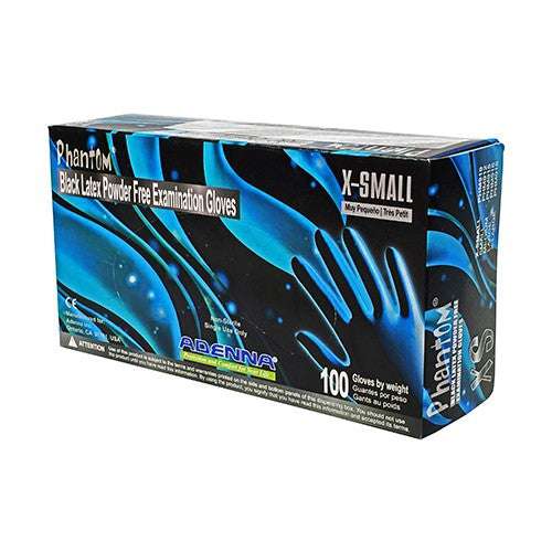 Phantom Black Latex Powder Free Exam Gloves