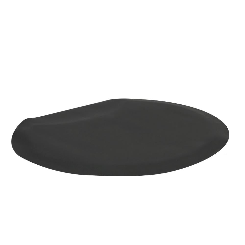 Semi Circle Bonded Salon Mat w/ Round Impression 3' x 2.75'