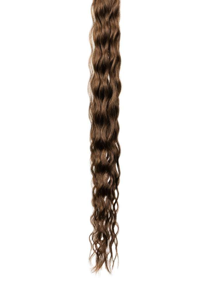 22" Tape-In Pro Curly, Color #6 Chestnut Brown