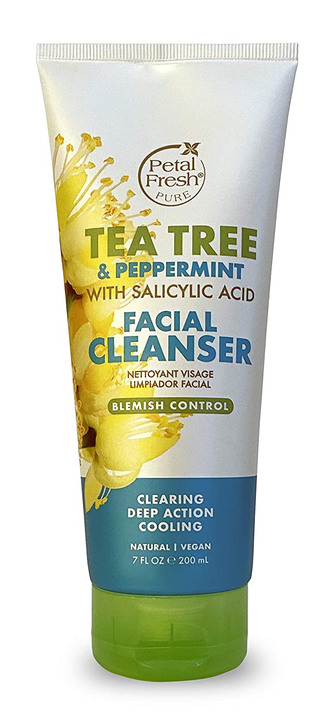 Petal Fresh Tea Tree & Peppermint Facial Cleanser 7 oz