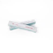 Soft Touch Disinfectable Files-Zebra Square, 7" x 1 1/8" Extra Coarse 80/80 Single