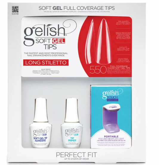 Gelish Soft Gel Kit Long Stiletto (550CT)