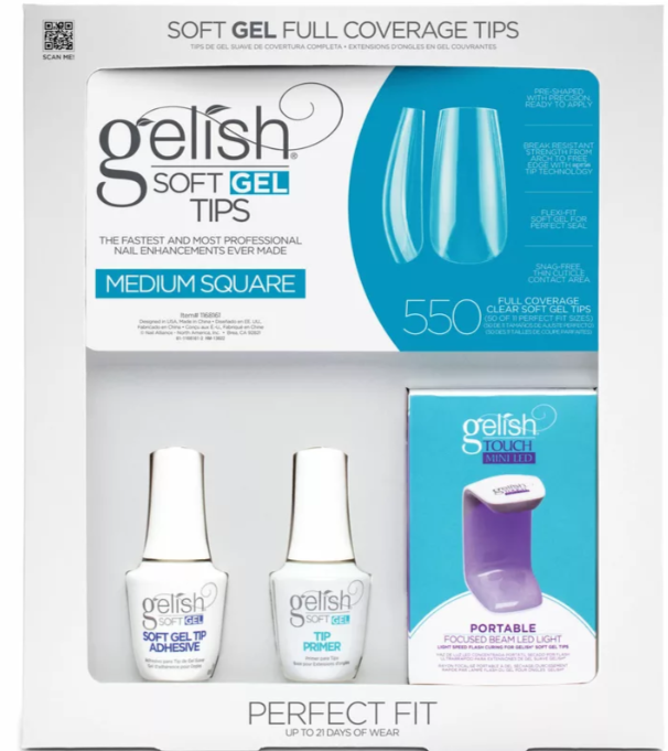 Gelish Soft Gel Kit Medium Square (550CT)