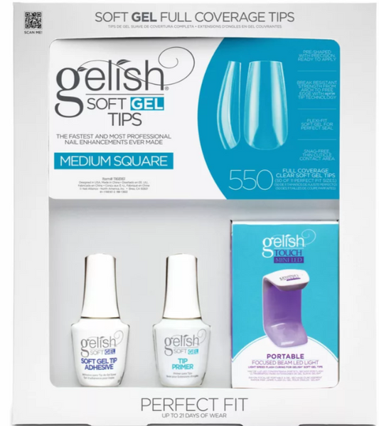 Gelish Soft Gel Kit Medium Square (550CT)