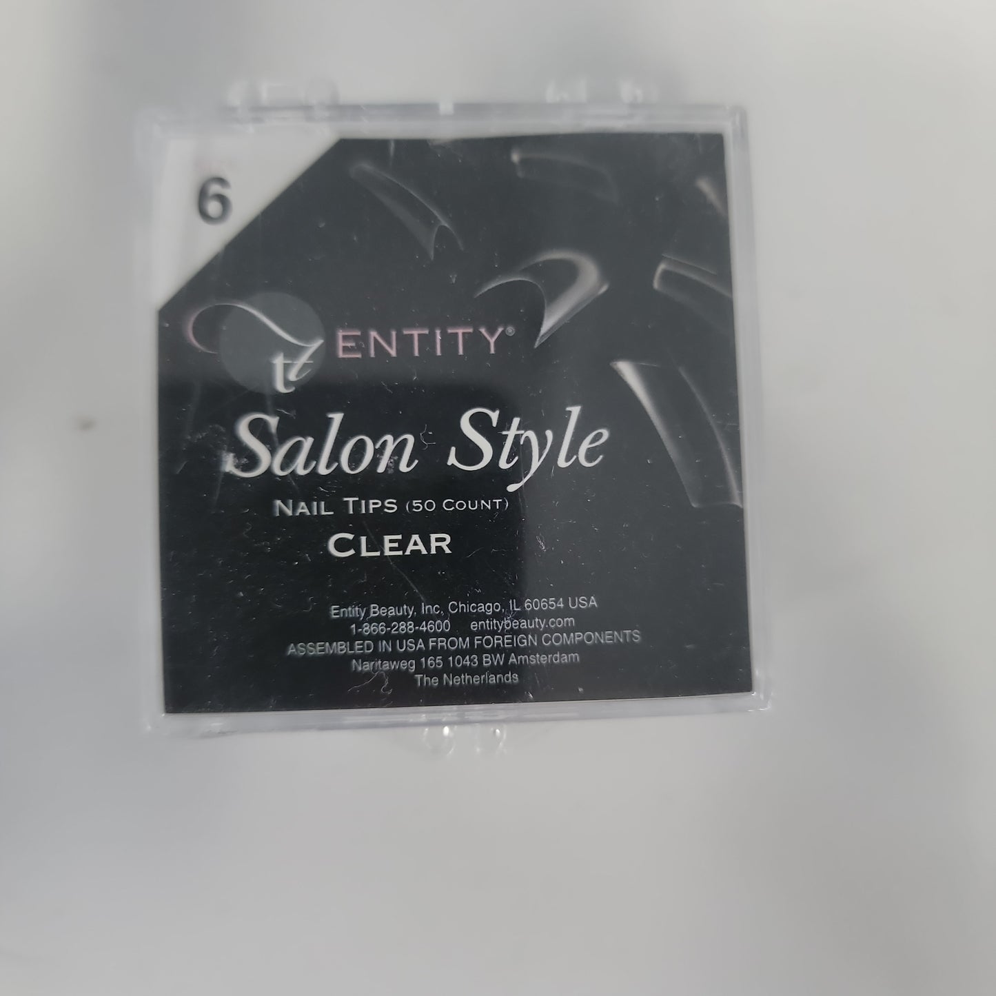 Entity 50 Pack Clear Salon #6 Tips