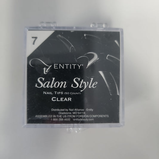 Entity 50 Pack Clear Salon #7 Tips