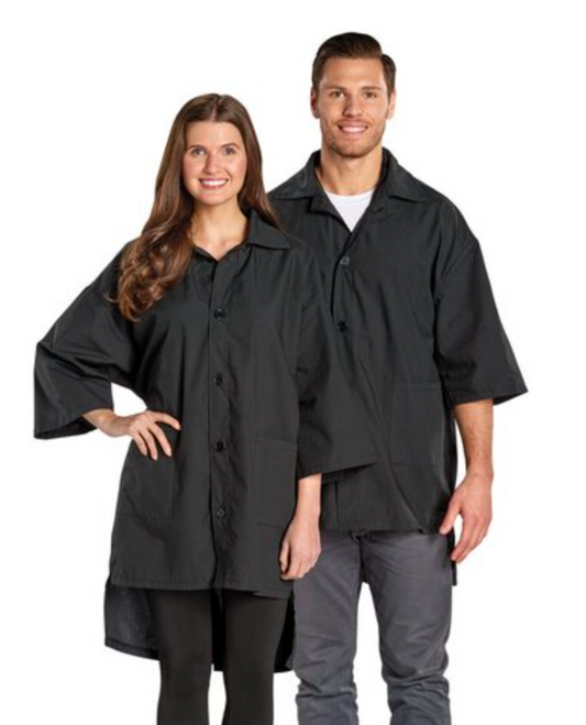 Scalpmaster Poly Cotton Uniform, Button Black