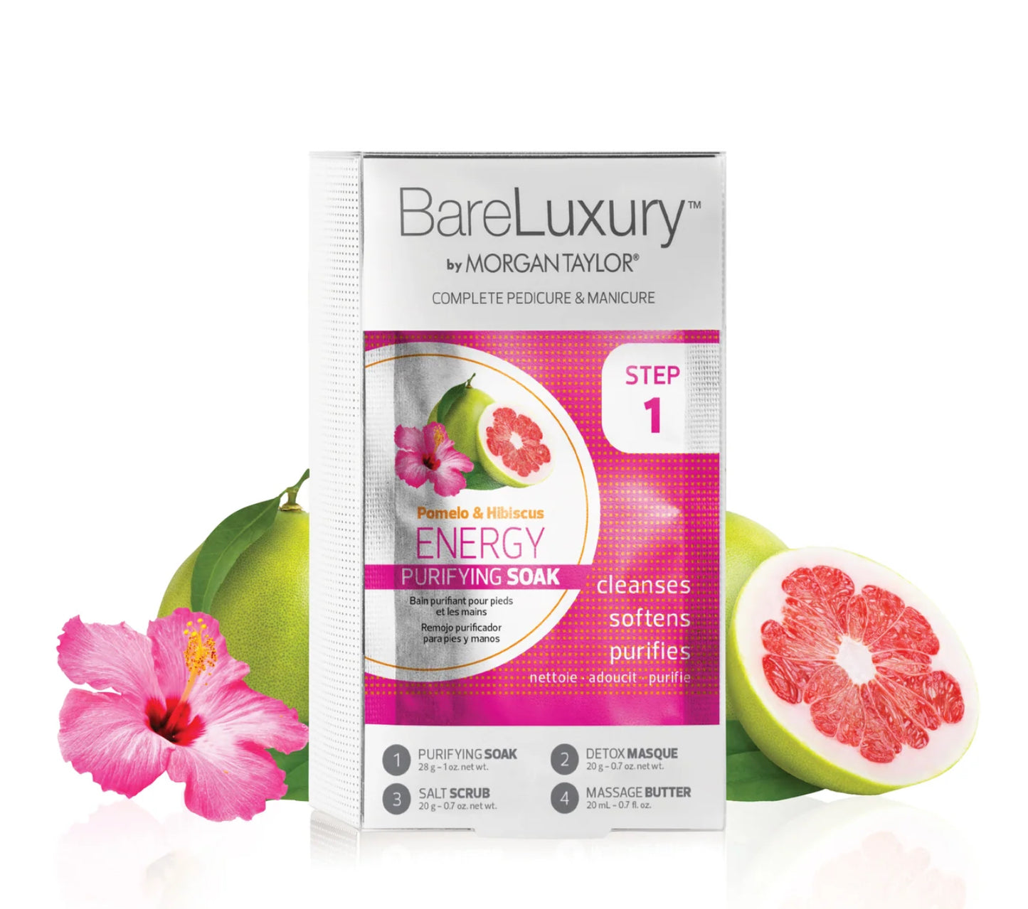 Morgan Taylor Bareluxury 4 steps Pomelo & Hibiscus (Box Of 48) School