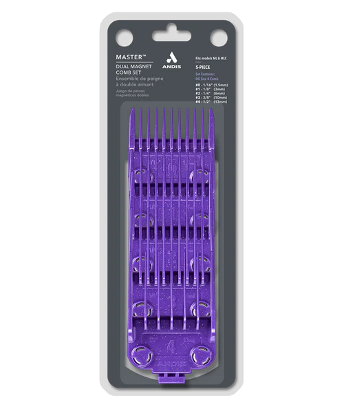 Andis Master Dual Magnetic Comb Set 5 piece