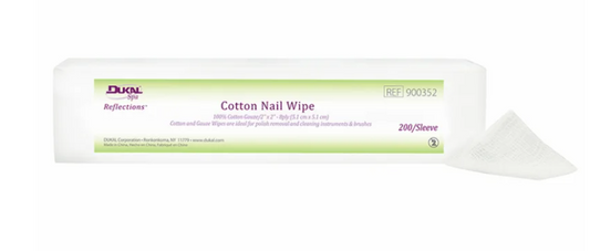 DUKAL Reflections Reflections Cotton Filled Nail Wipes 2x2