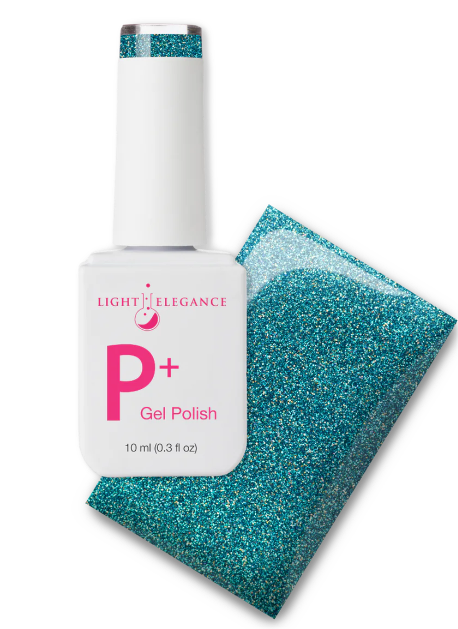 P+ Blast off Blue Glitter Polish 10ml