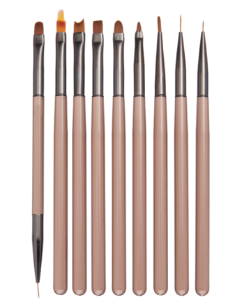 9 Piece Nail Art Brush Set