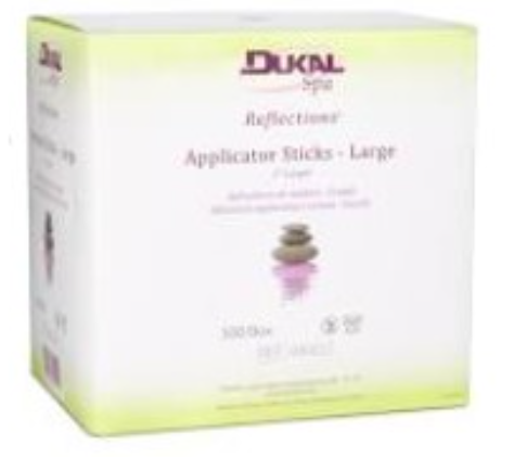 DUKAL Reflections Wood Applicator Sticks- Large Size 500 count