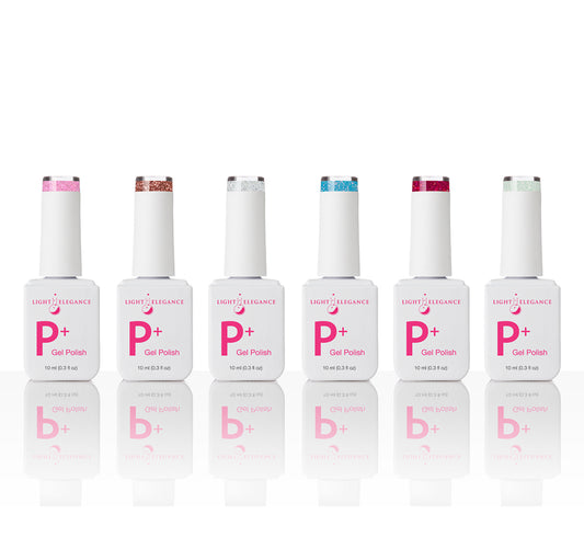 P+ Glitter Gel Polish Pack Spring/ Summer 2025 Girls Night in Collection
